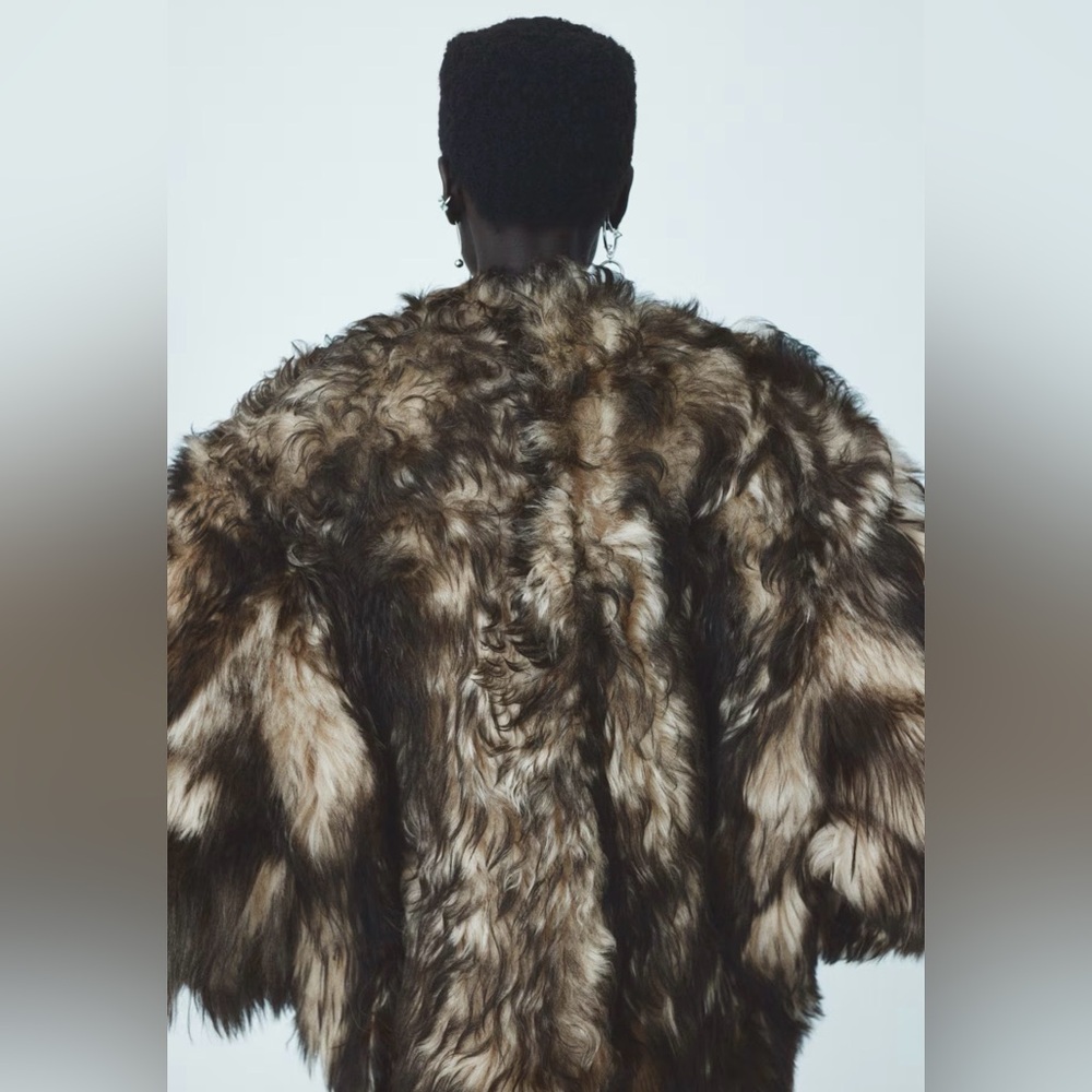 H&M Studio Reversible Shearling Jacket - Picture 3 of 8